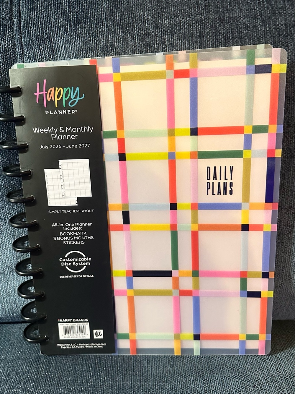 Happy Planner BIG Simply Teacher Layout July 2026 - June 2027